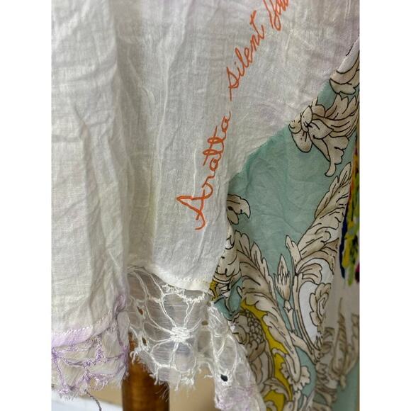 Aratta Silent Journey dress/tunic, white, small, vacation, asymmetric, breezy - Picture 5 of 7